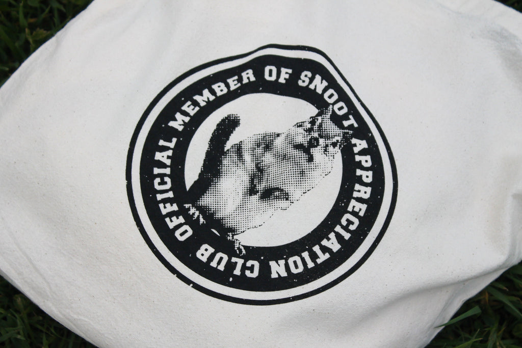 "Snoot Appreciation Club" Screen Printed Tote Bag