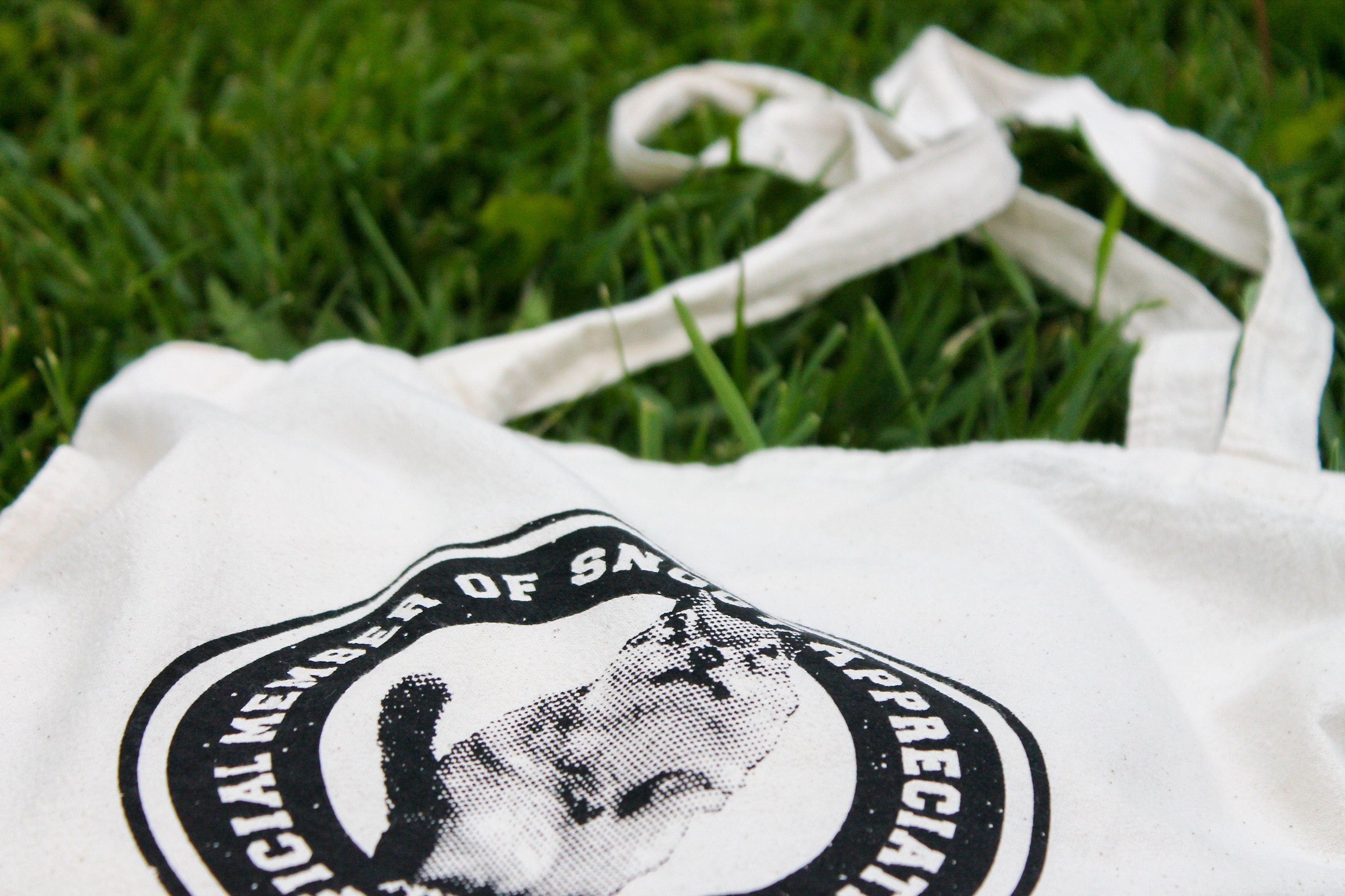 "Snoot Appreciation Club" Screen Printed Tote Bag