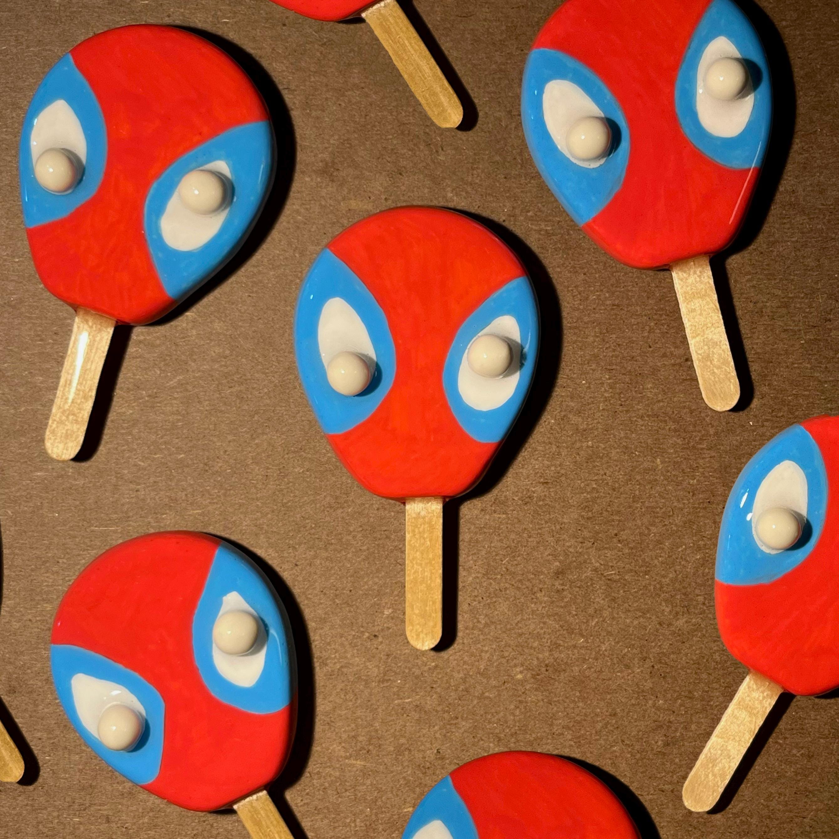 Spider Hero Popsicle Magnet