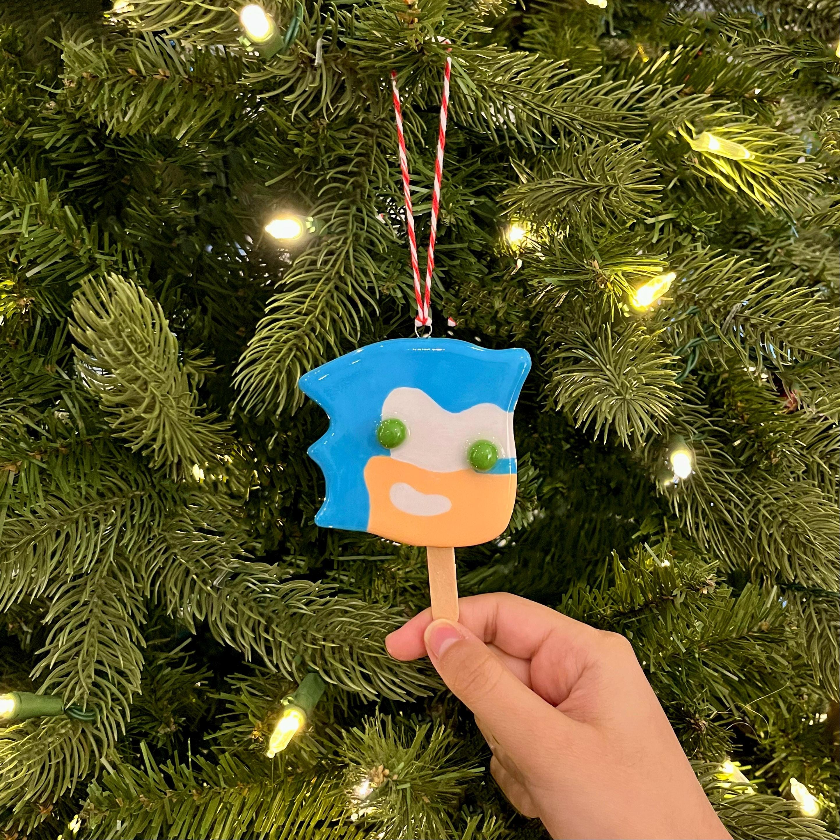Hedgehog Popsicle Ornament