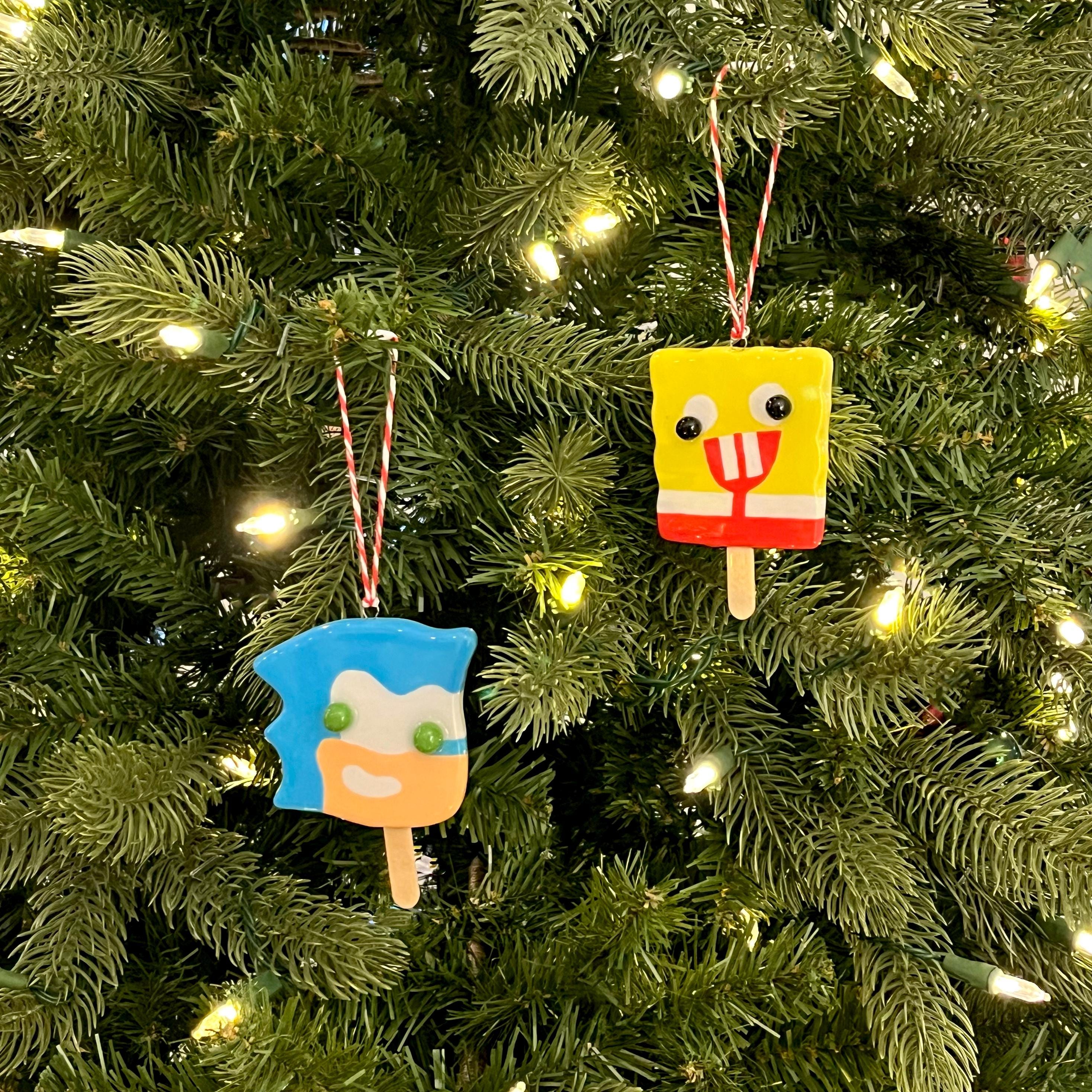 Hedgehog Popsicle Ornament