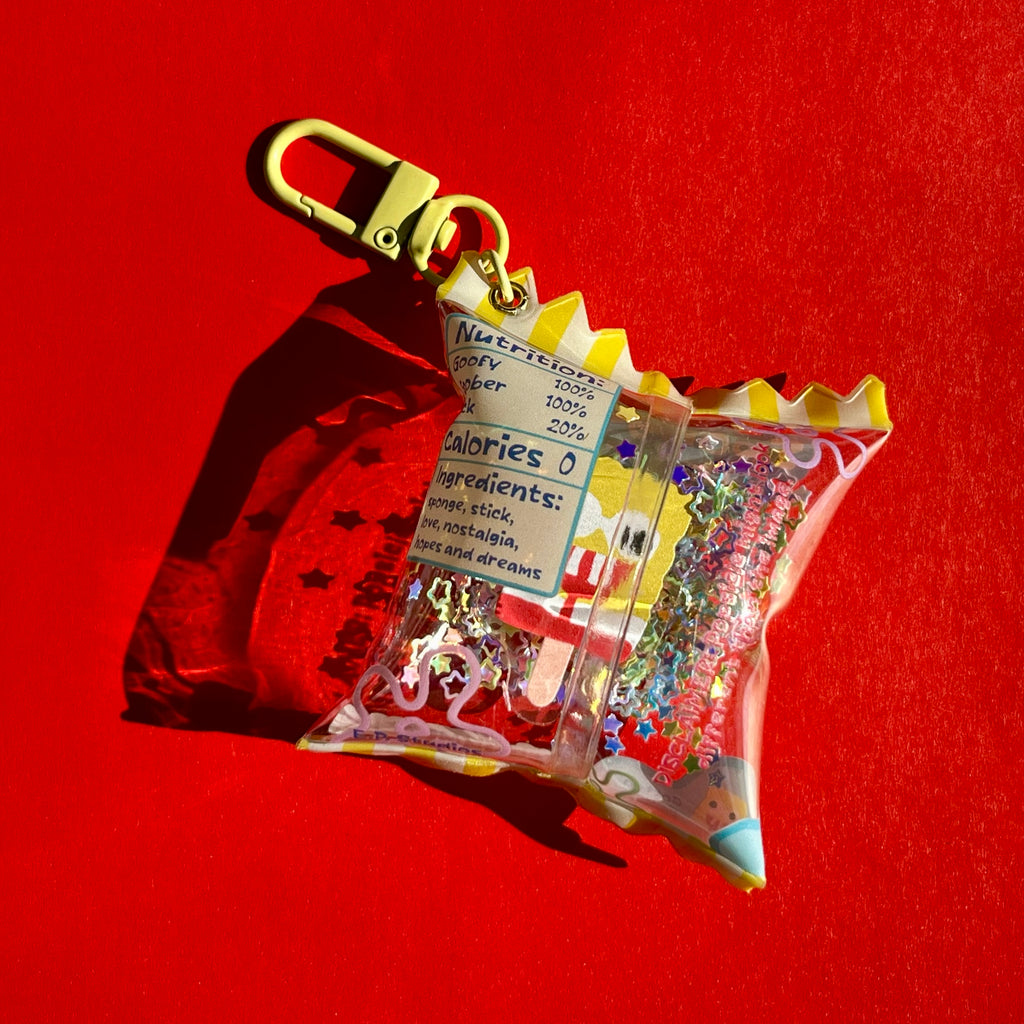 SpongeBro Popsicle Shaker Keychain