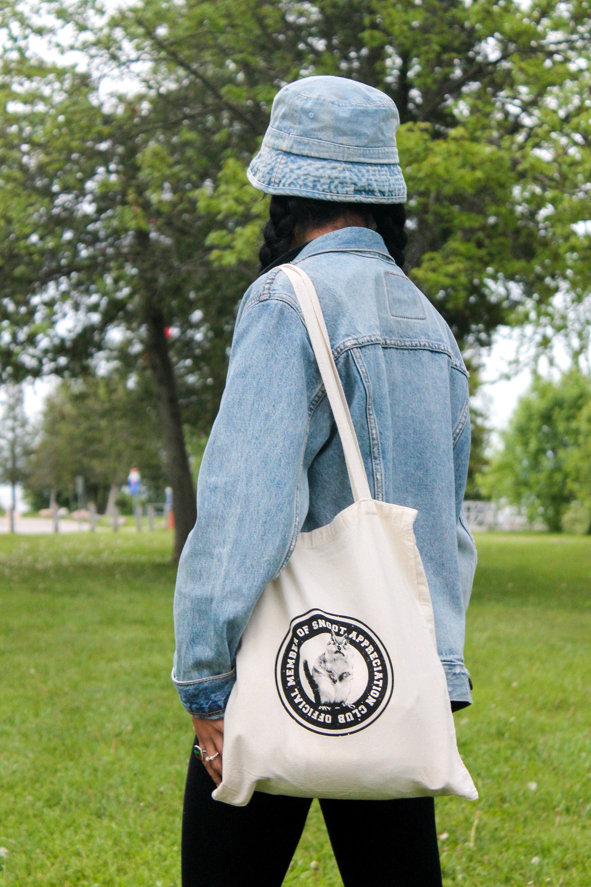"Snoot Appreciation Club" Screen Printed Tote Bag
