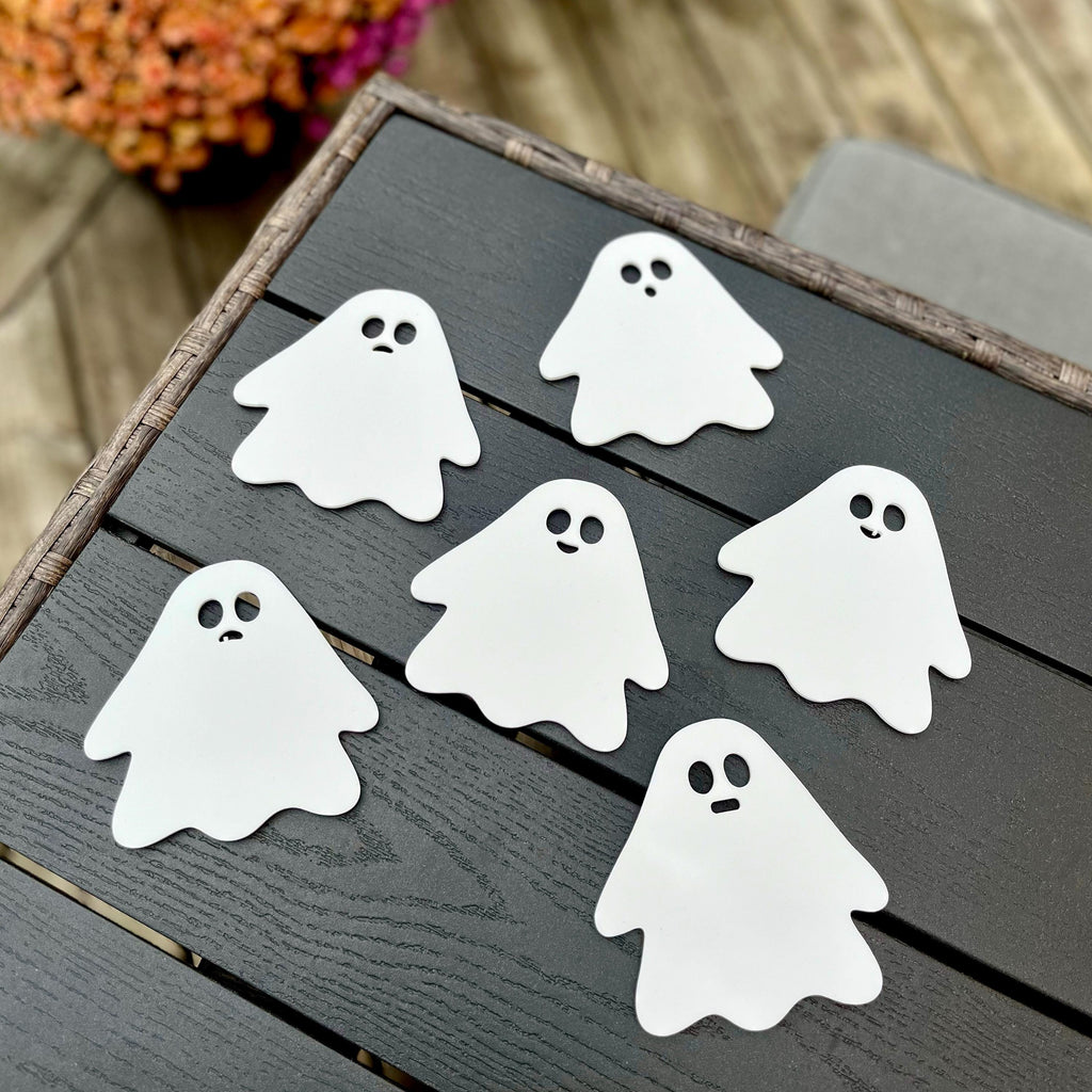 Spooky Ghost Acrylic Coaster Set