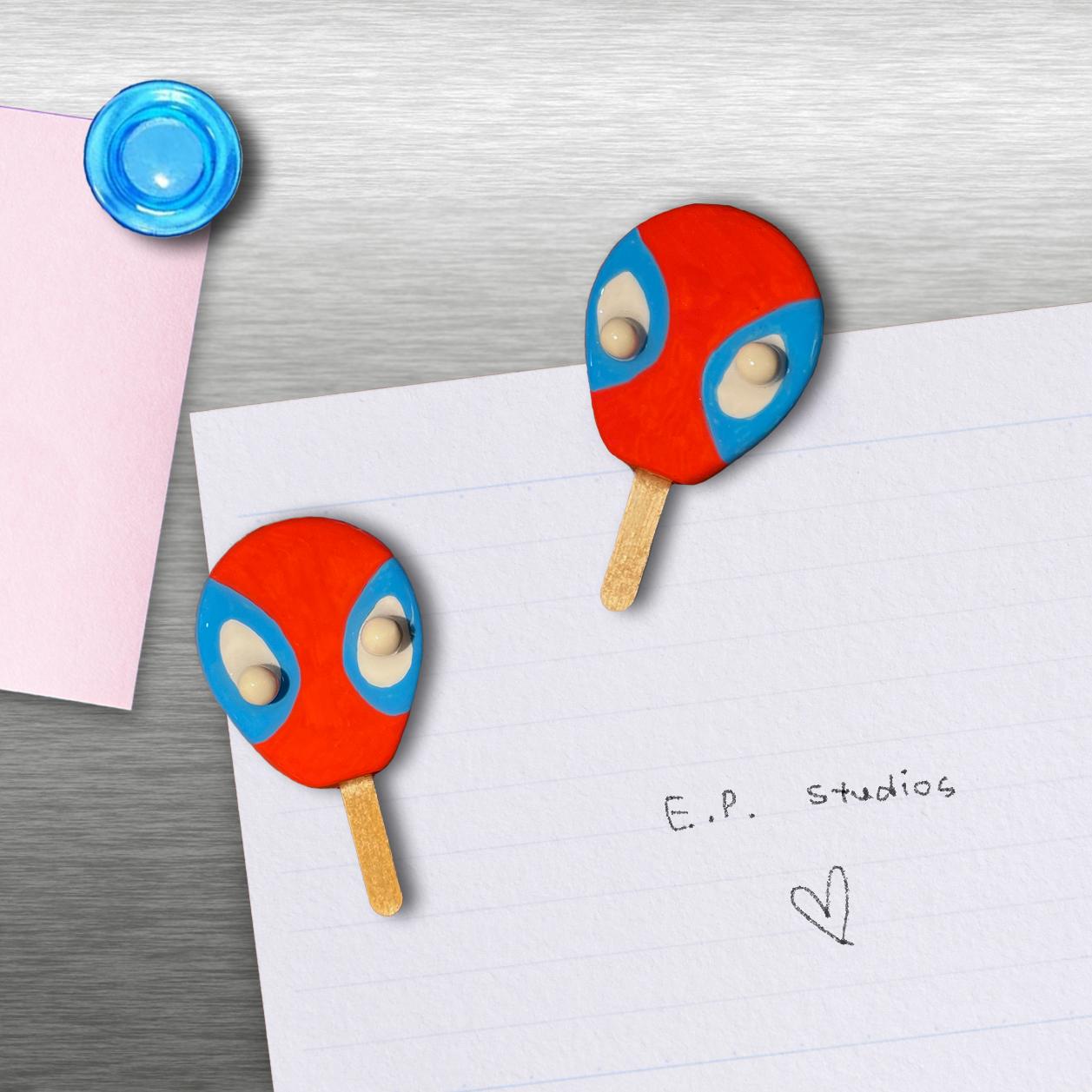 Spider Hero Popsicle Magnet