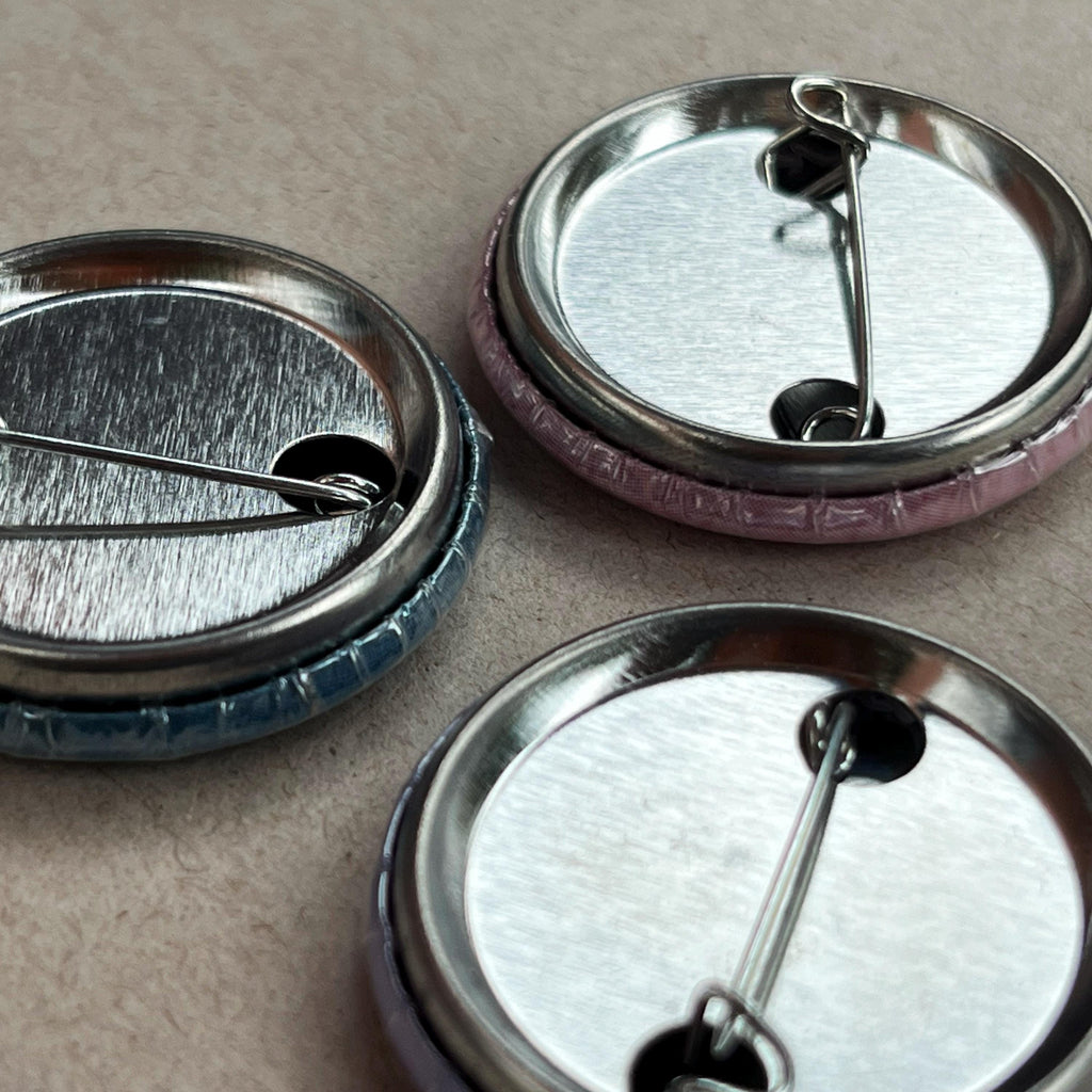 Fruit & Veggie Collage Pinback Button Set