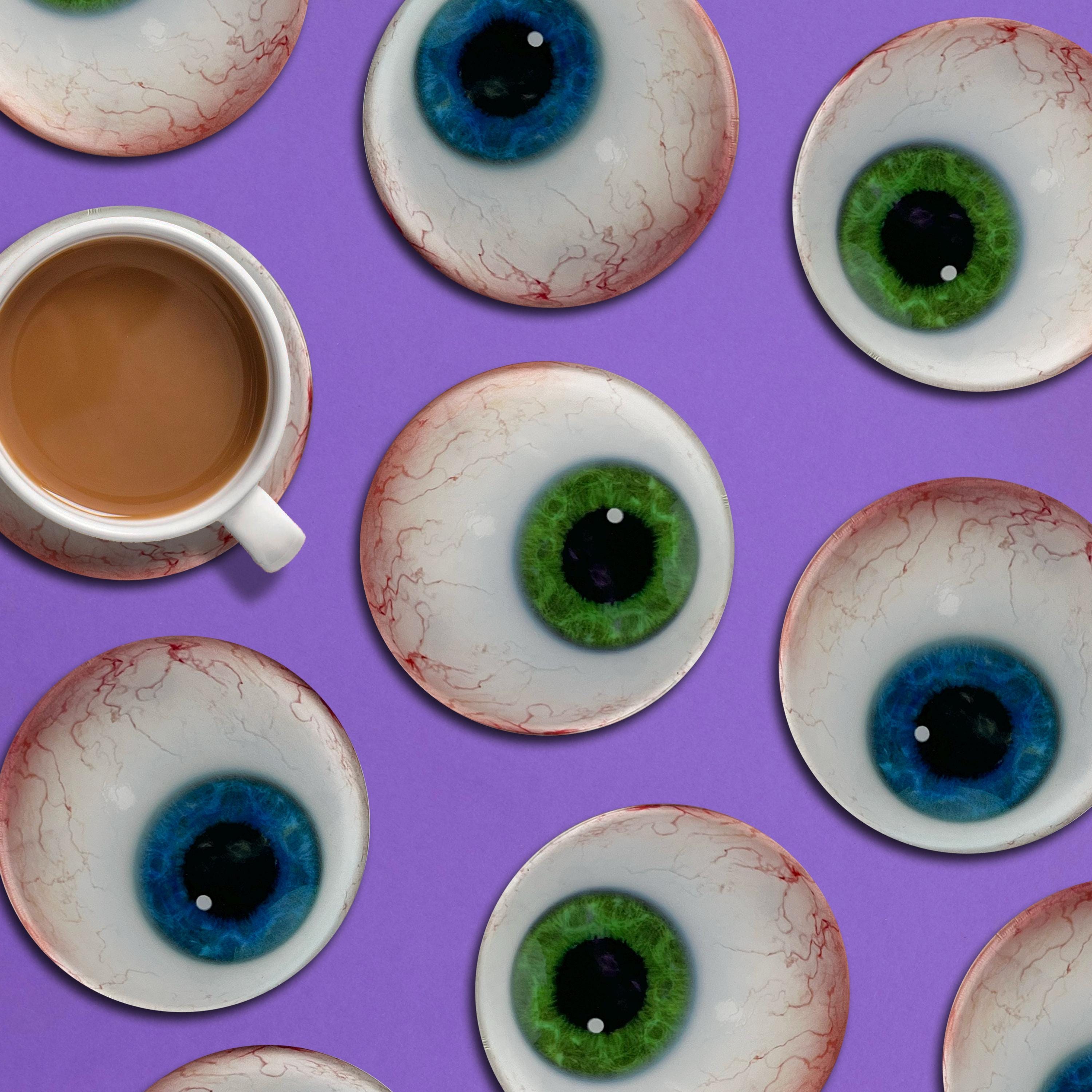 Spooky Eyeball Acrylic Coaster Set of 2